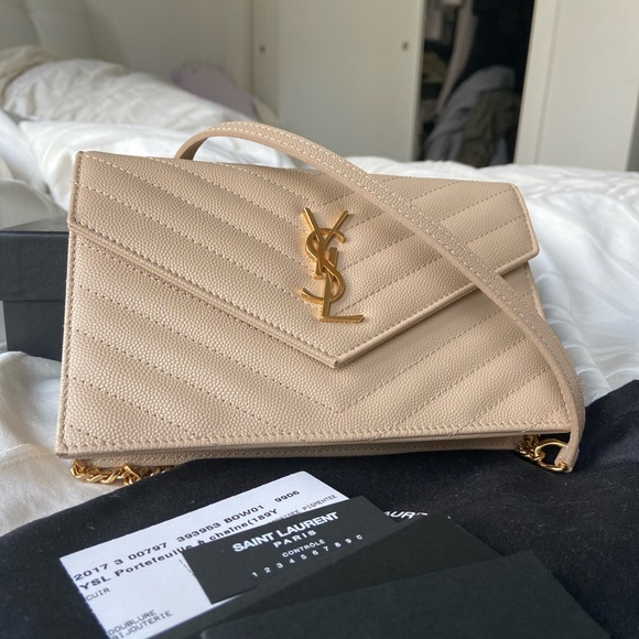 YSL Wallet on Chain - Beige - Picture 3 of 5